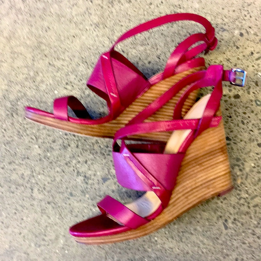 Cole Haan Wedge Raspberry Fuchsia Red Us 8 - image 1